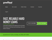 Tablet Screenshot of greenleaffunding.com